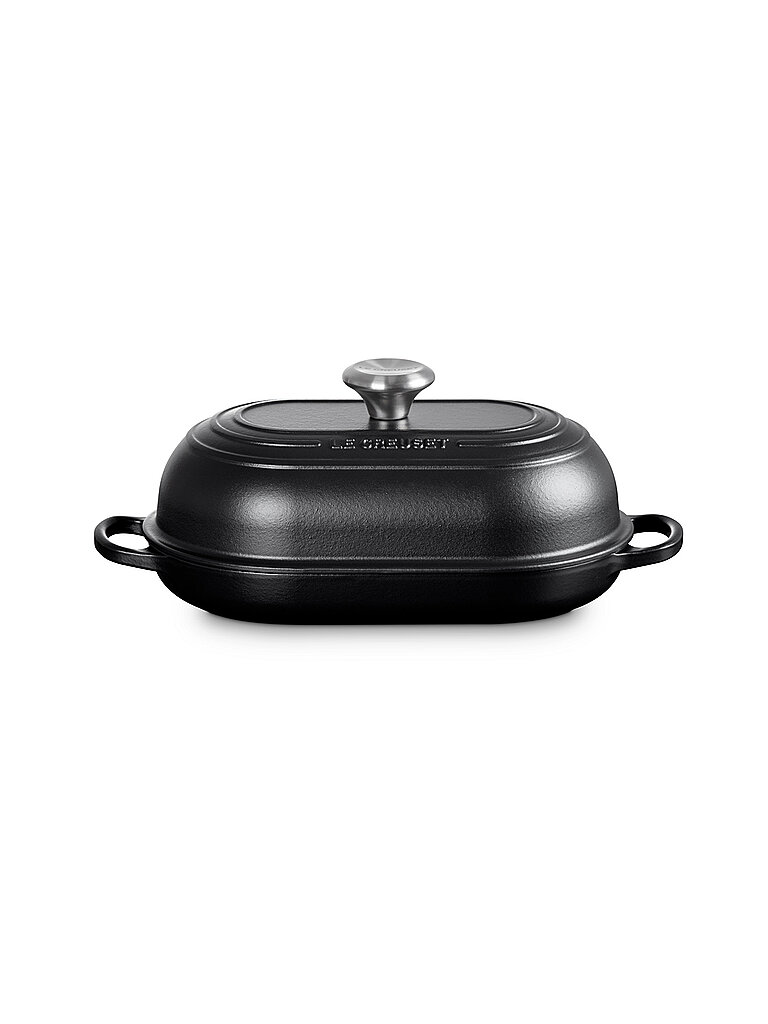 LE CREUSET Brot Bräter oval 29cm/1,4l SIGNATURE  Schwarz schwarz