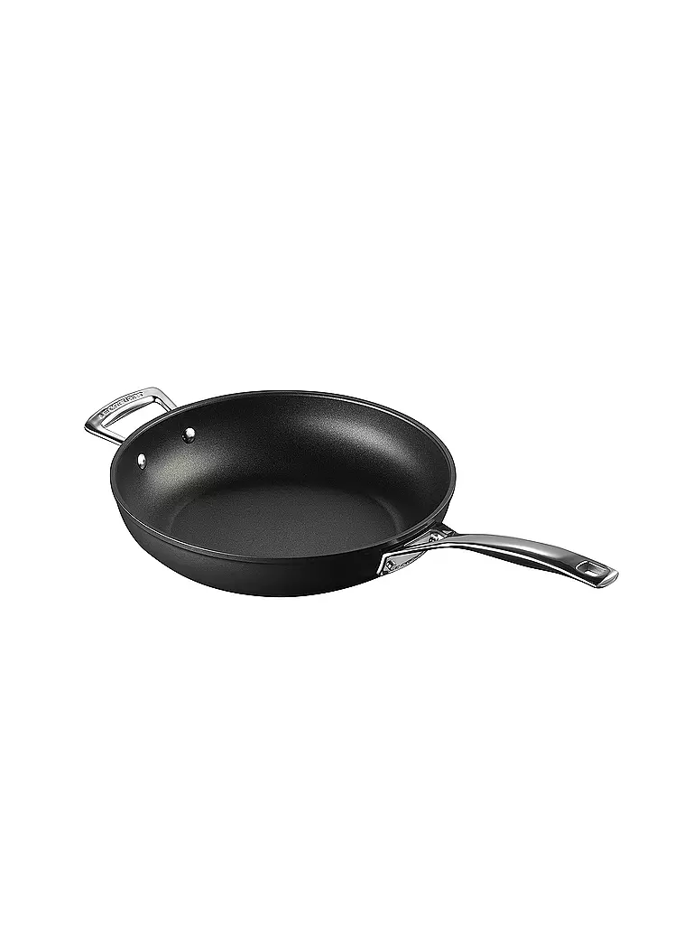 LE CREUSET | Aluminium-Antihaft hohe Pfanne mit Gegengriff 28cm | schwarz