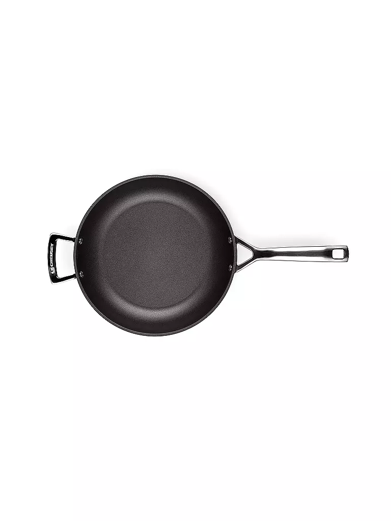 LE CREUSET | Aluminium-Antihaft hohe Pfanne mit Gegengriff 28cm | schwarz