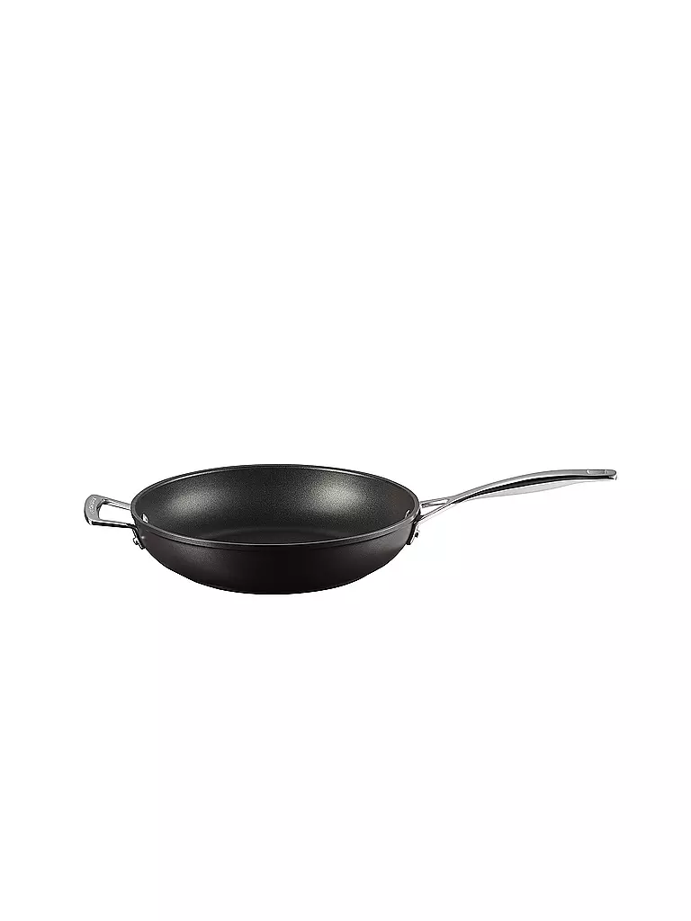 LE CREUSET | Aluminium-Antihaft hohe Pfanne mit Gegengriff 28cm | schwarz