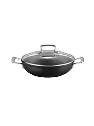 LE CREUSET | Aluminium-Antihaft Profipfanne mit Glasdeckel 24cm/2,3l Schwarz | schwarz