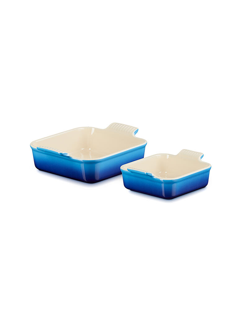 LE CREUSET | Auflaufformen Set 13cm / 20cm Azure | blau