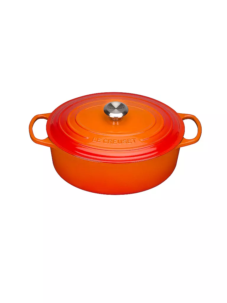 LE CREUSET | Bräter oval "Signature" 31cm (Ofenrot) | orange