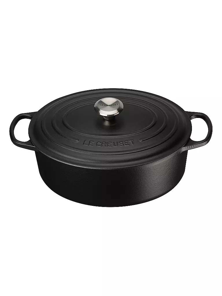 LE CREUSET | Bräter oval "Signature" 31cm (Schwarz) | schwarz