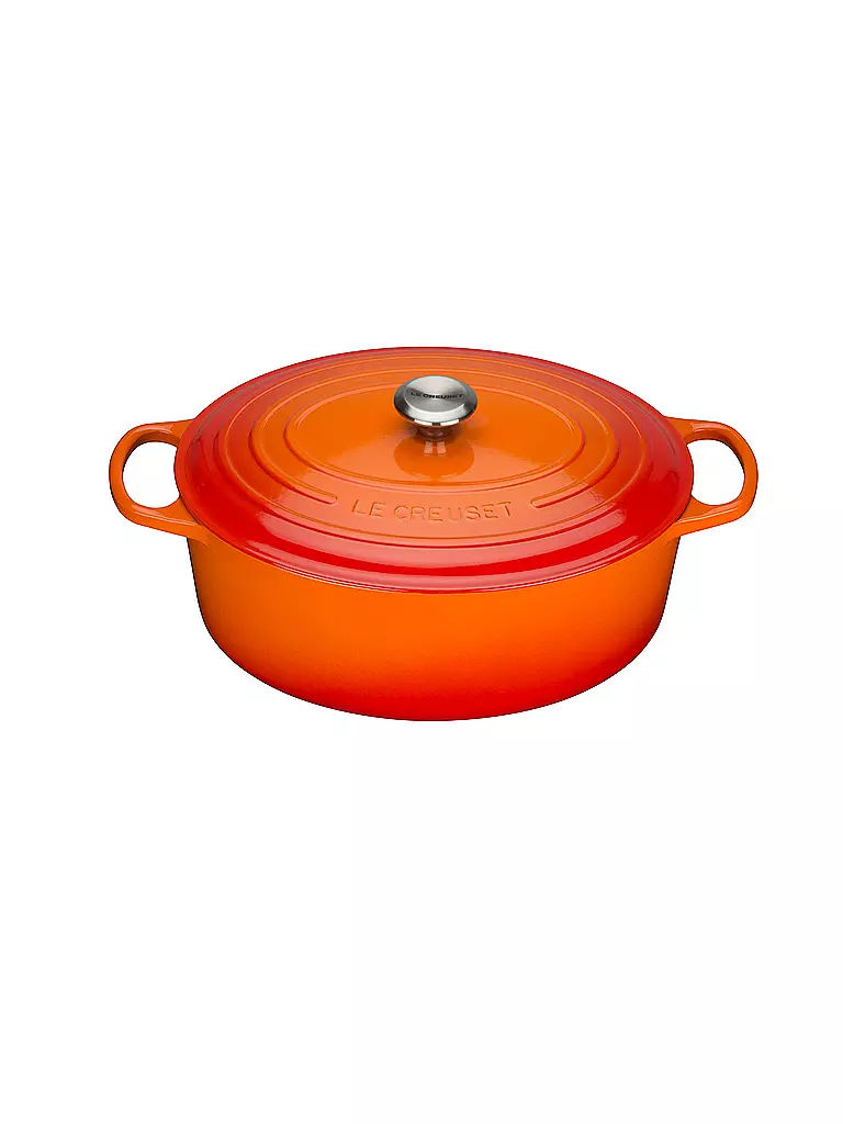 LE CREUSET | Bräter oval "Signature" 35cm (Ofenrot) | orange