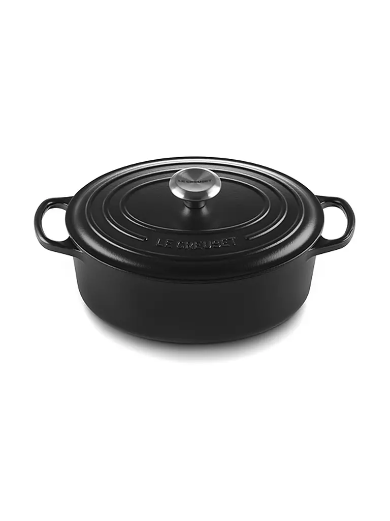 LE CREUSET | Bräter oval 29cm SIGNATURE Schwarz | schwarz