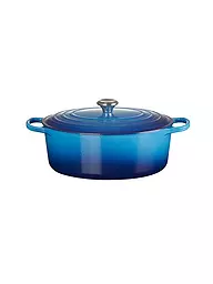 LE CREUSET | Bräter oval SIGNATURE 33cm/7,5l Meringue | blau