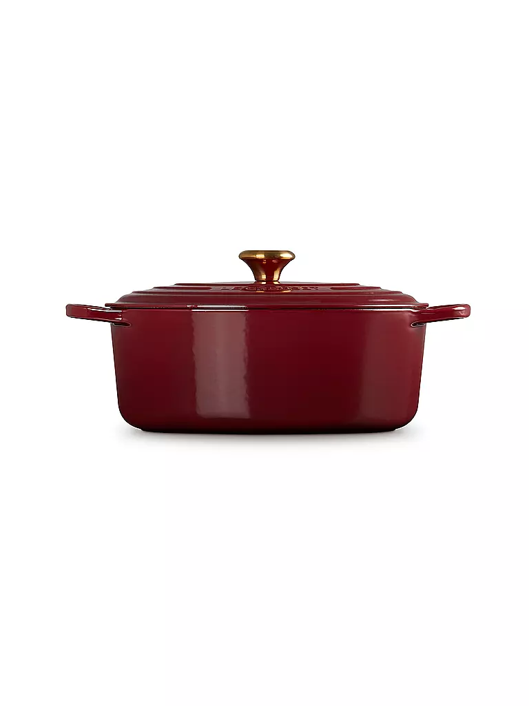 LE CREUSET | Bräter oval SIGNATURE 31cm 6,3l 6,3l Garnet | dunkelrot