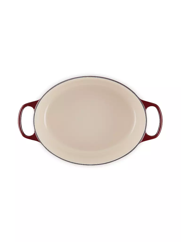 LE CREUSET | Bräter oval SIGNATURE 31cm 6,3l 6,3l Garnet | dunkelrot