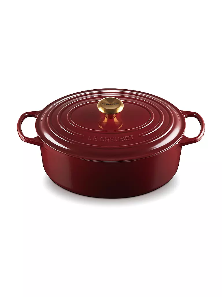 LE CREUSET | Bräter oval SIGNATURE 31cm 6,3l 6,3l Garnet | dunkelrot