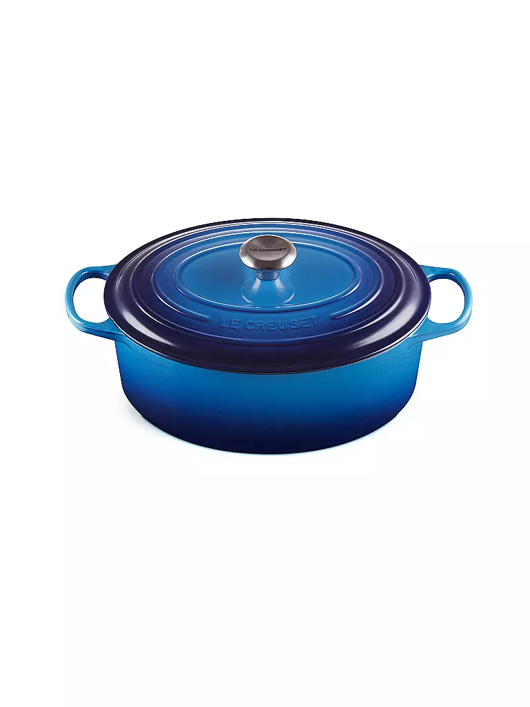 LE CREUSET | Bräter oval SIGNATURE 31cm 6,3l Azure | blau