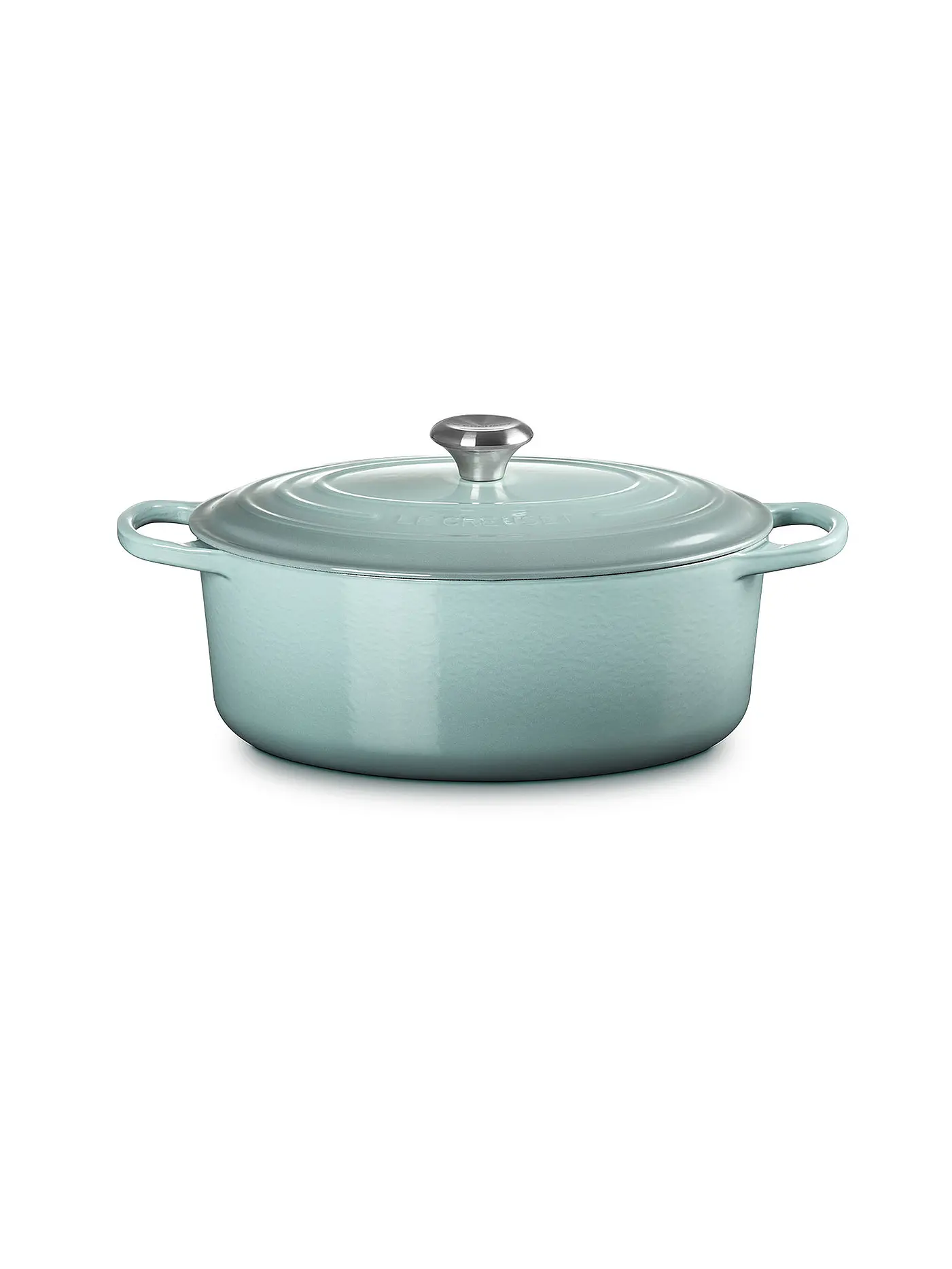 LE CREUSET | Bräter oval Signature 31cm 6,3l Meringue | hellgrau