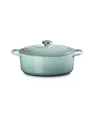 LE CREUSET | Bräter oval SIGNATURE 31cm 6,3l 6,3l Garnet | hellgrau