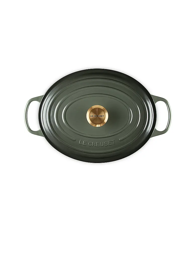 LE CREUSET | Bräter oval SIGNATURE 31cm 6,3l Thyme | dunkelgrün