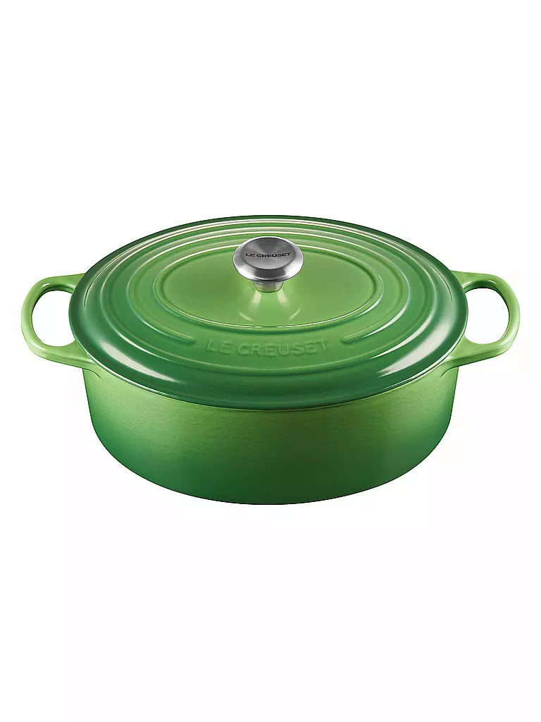 LE CREUSET | Bräter oval Signature 31cm Bamboo Green | grün