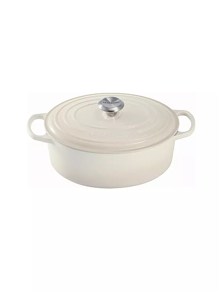 LE CREUSET | Bräter oval Signature 31cm Meringue | creme