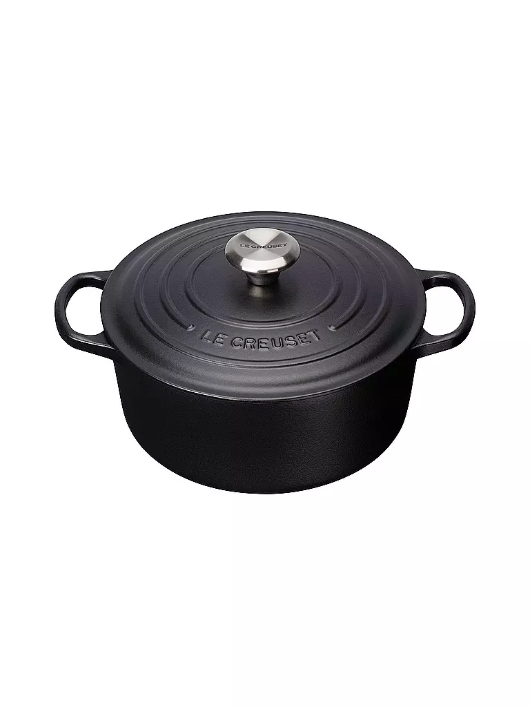 LE CREUSET | Bräter rund "Signature" 20cm (Schwarz) | schwarz