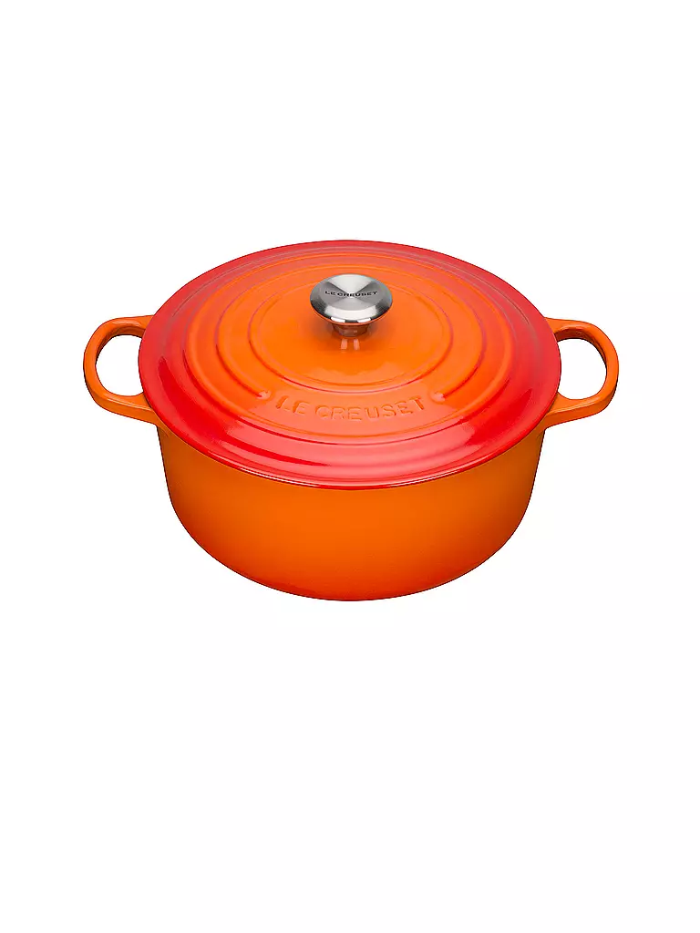 LE CREUSET | Bräter rund "Signature" 24cm/4,2l (Ofenrot) | orange