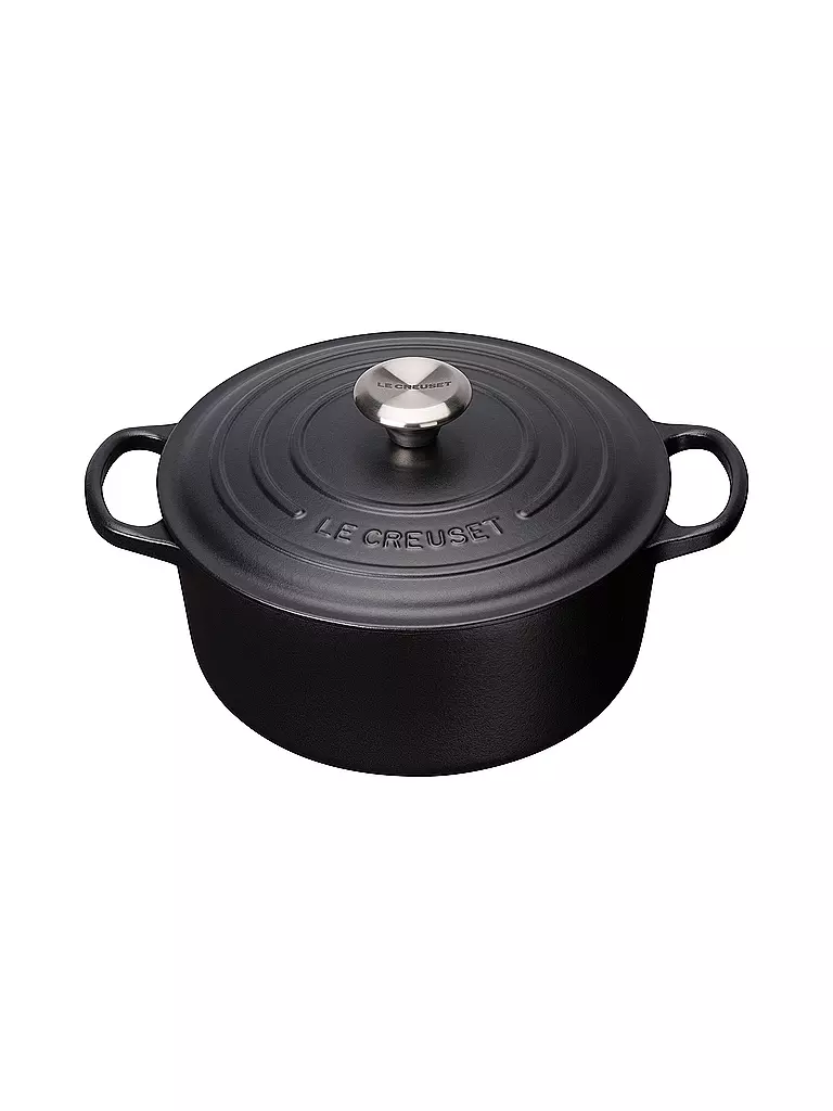 LE CREUSET | Bräter rund "Signature" 26cm (Schwarz) | schwarz