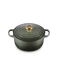 LE CREUSET | Bräter rund 24cm/4,2l SIGNATURE | dunkelgrün