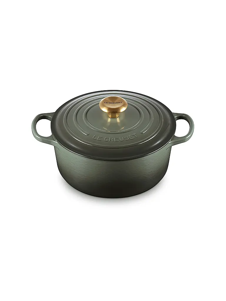 LE CREUSET | Bräter rund 24cm/4,2l SIGNATURE | dunkelgrün