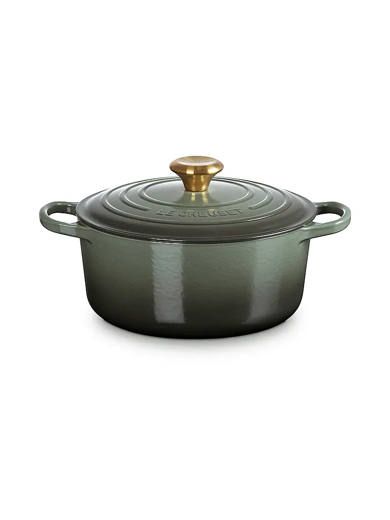 LE CREUSET | Bräter rund 24cm/4,2l SIGNATURE | dunkelgrün