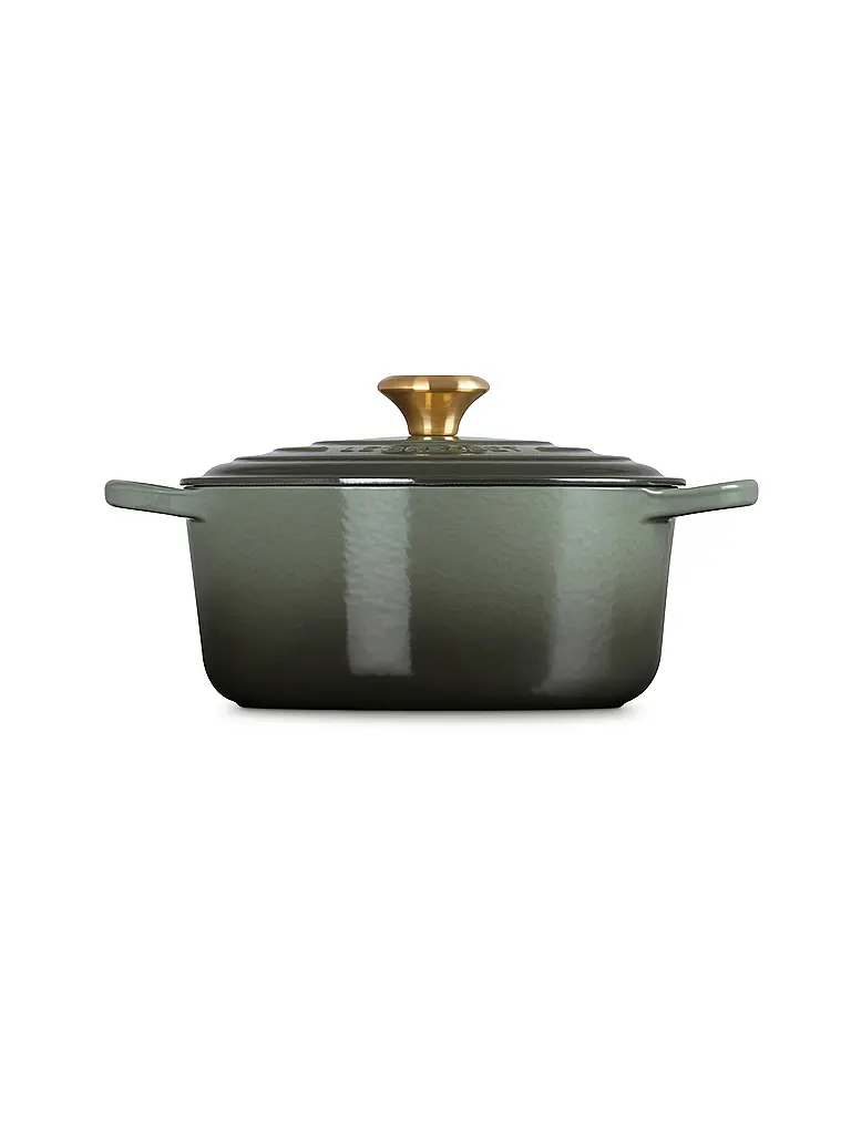 LE CREUSET | Bräter rund 24cm/4,2l SIGNATURE | dunkelgrün