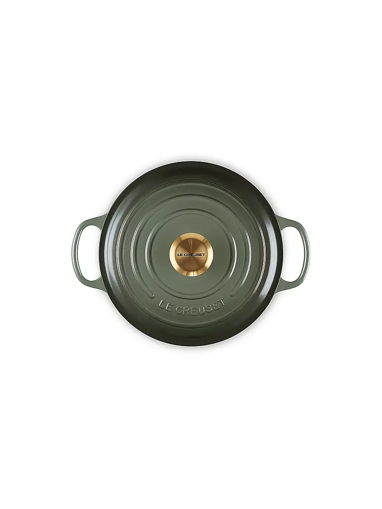 LE CREUSET | Bräter rund 24cm/4,2l SIGNATURE | dunkelgrün