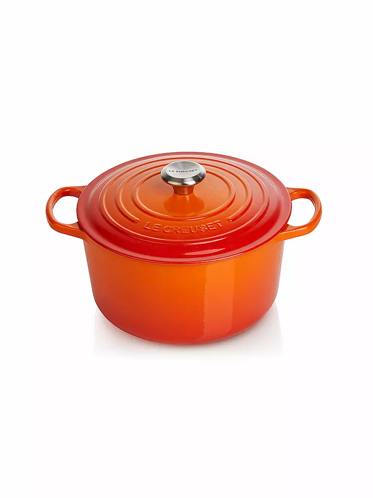 LE CREUSET | Bräter rund hoch "Signature" 24cm (Ofenrot) | orange