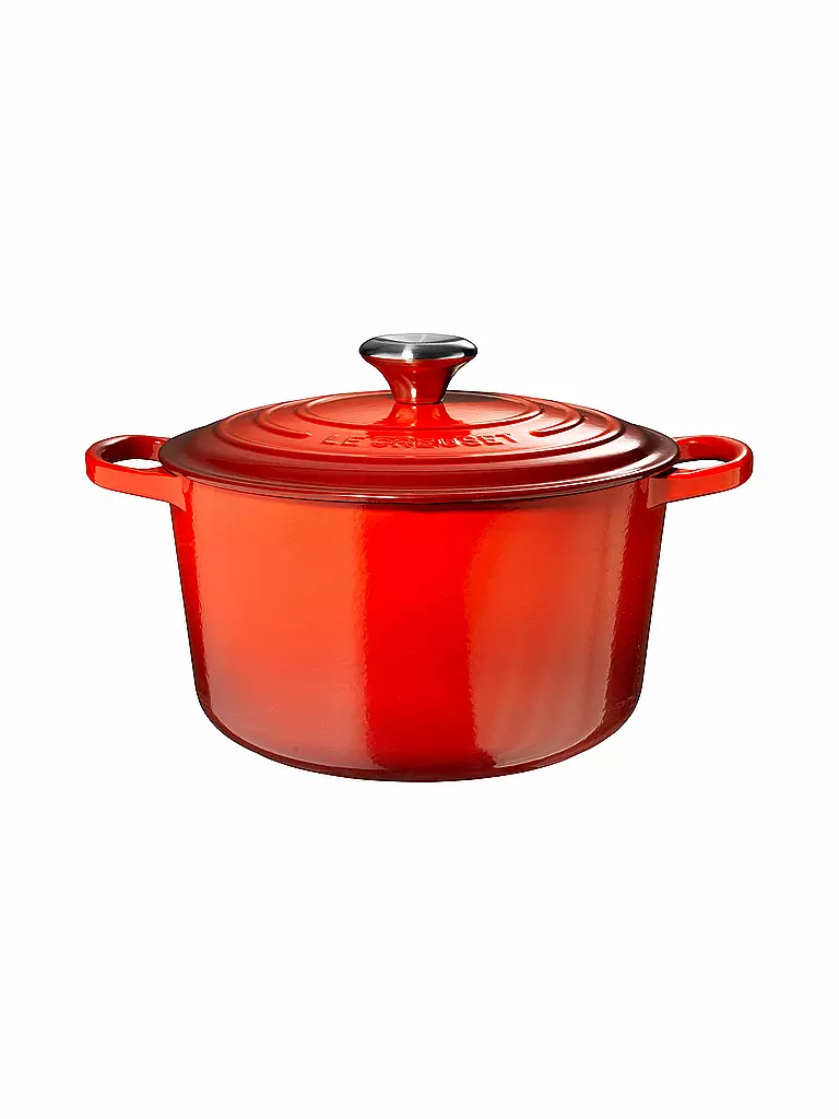 LE CREUSET | Bräter rund hoch "Signature" 24cm (Ofenrot) | orange