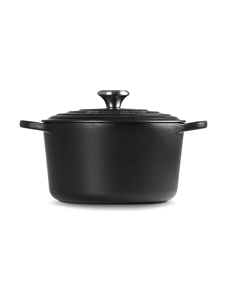 LE CREUSET | Bräter rund hoch SIGNATURE 24cm Schwarz | schwarz