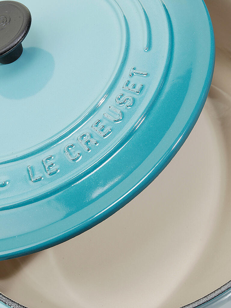 LE CREUSET | Bräter rund Signature 22cm Karibik | türkis