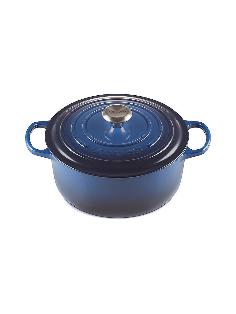 LE CREUSET | Bräter rund Signature 22cm Lapis Blau | blau