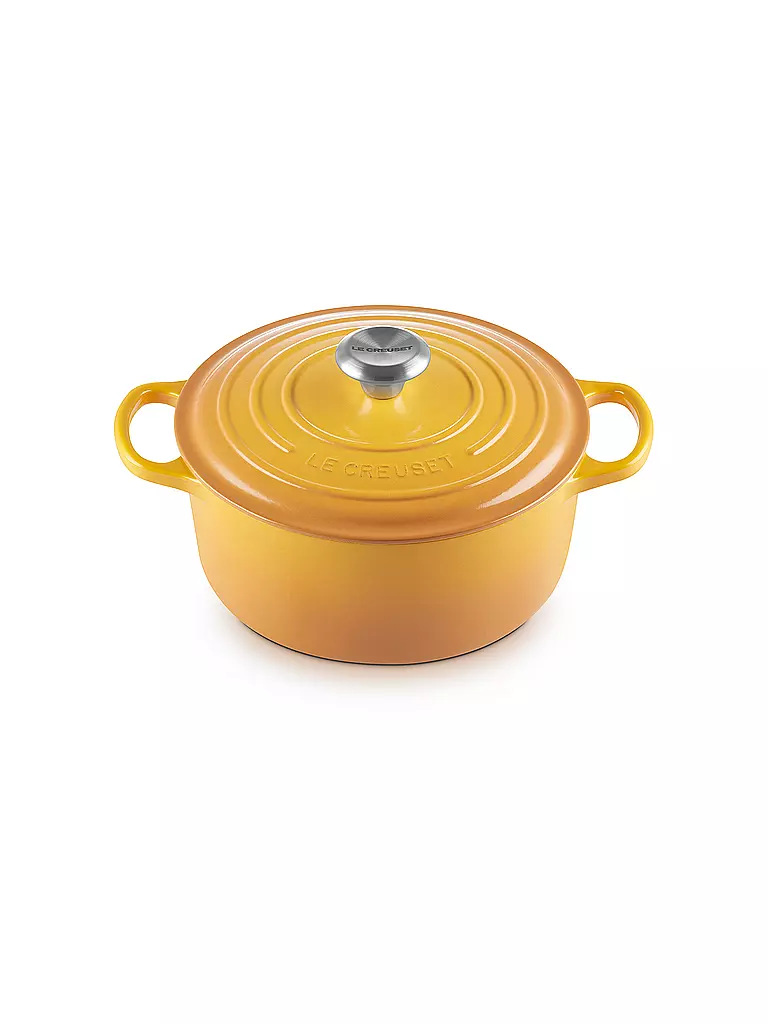 LE CREUSET | Bräter rund SIGNATURE 24cm Nectar | gelb