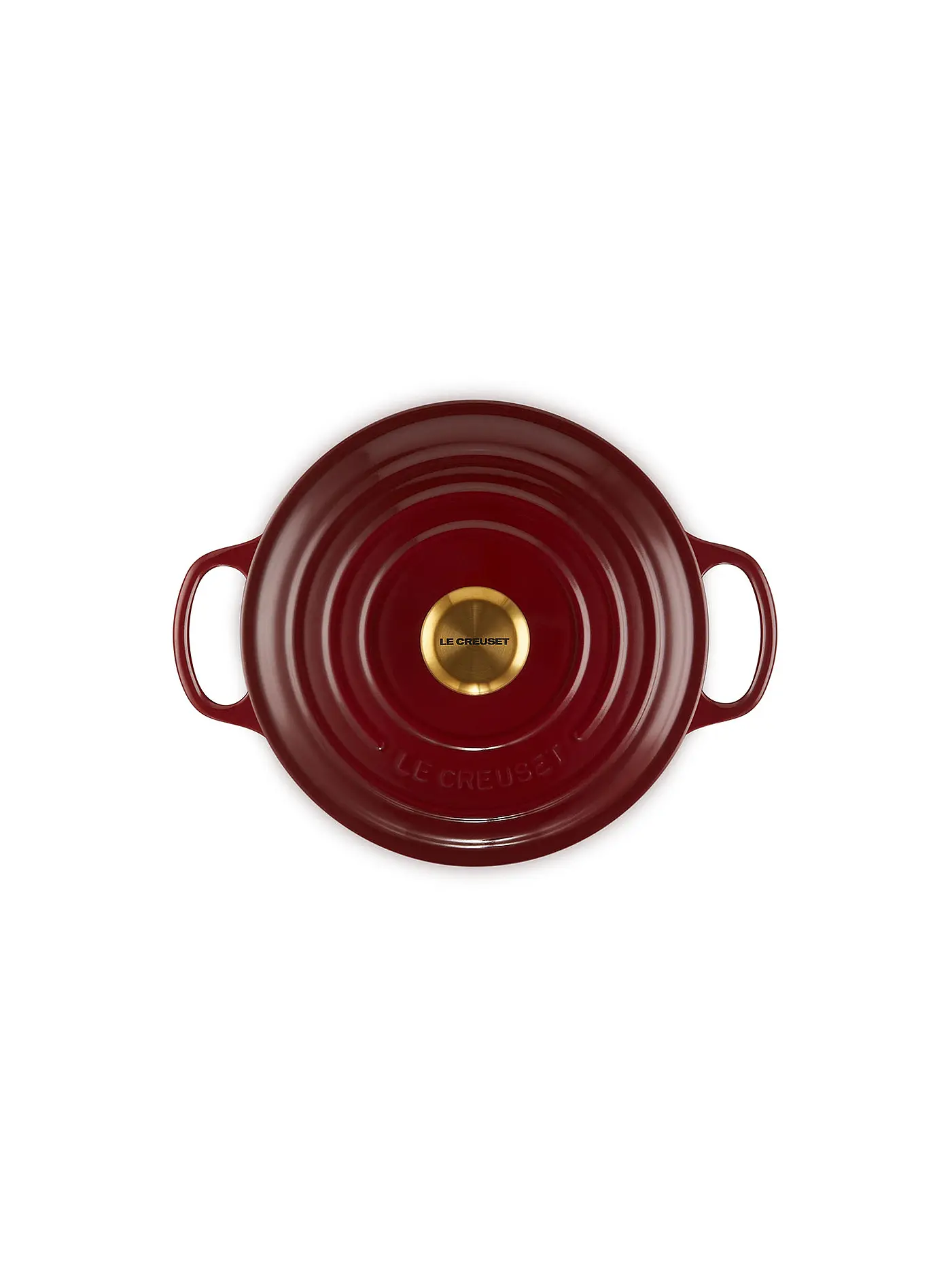 LE CREUSET | Bräter rund SIGNATURE 24cm/4,2l Garnet | dunkelrot