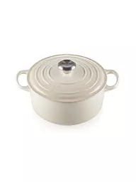 LE CREUSET | Bräter rund 24cm/4,2l SIGNATURE | creme