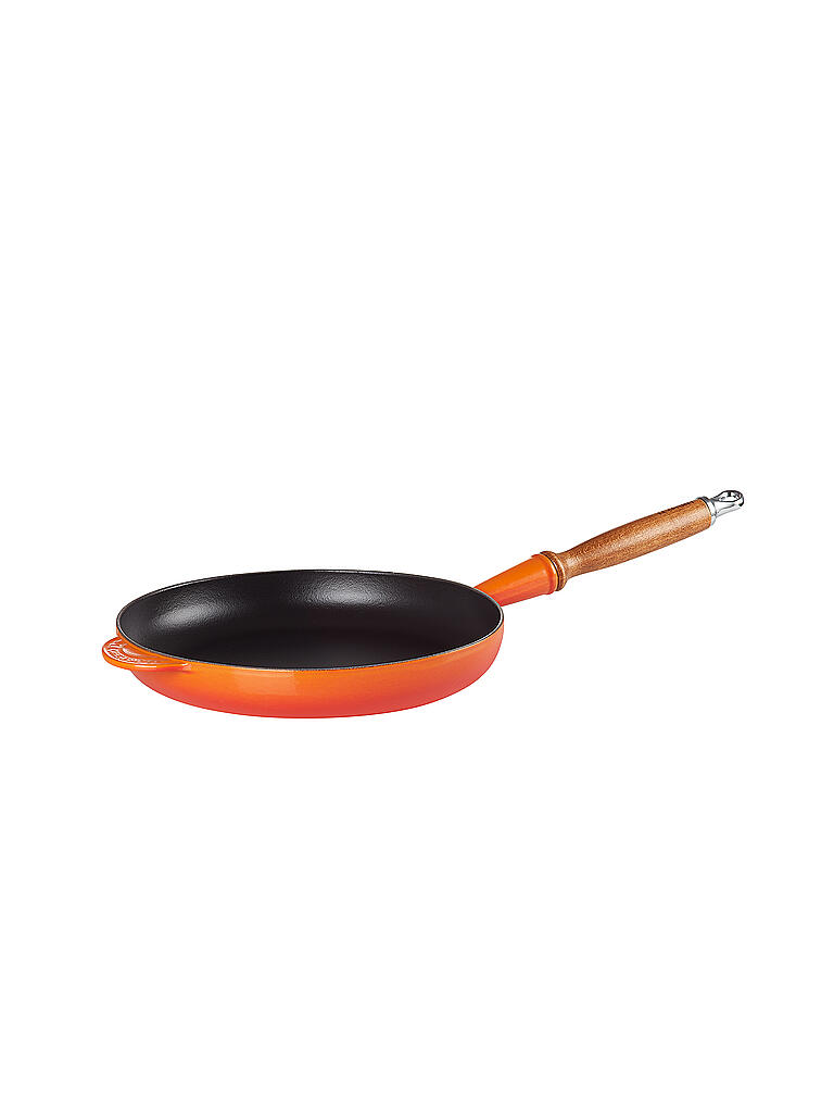 LE CREUSET | Bratpfanne mit Holzgriff 26cm Ofenrot | orange