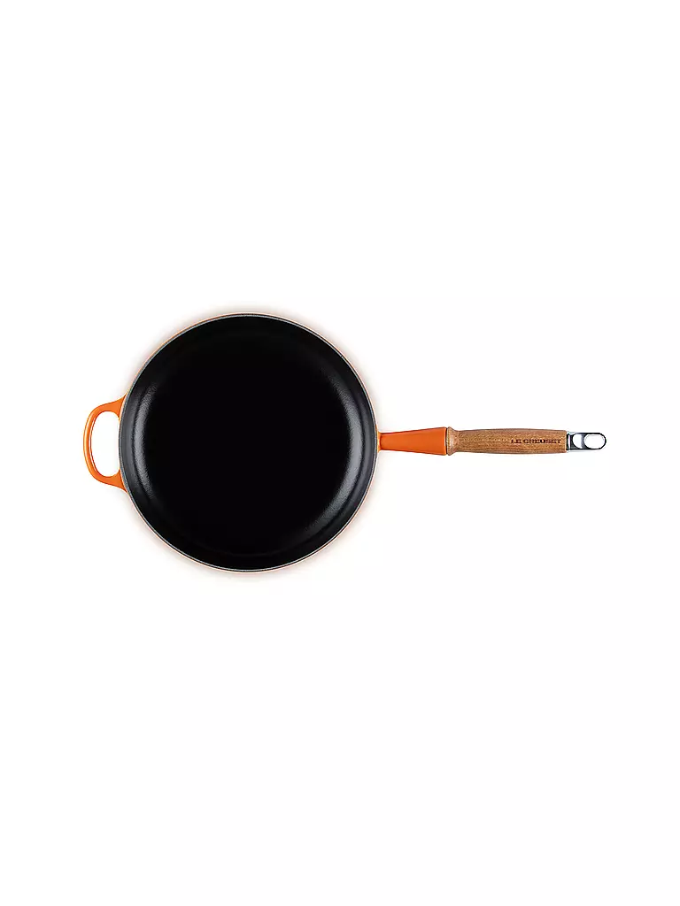 LE CREUSET | Bratpfanne SIGNATURE 26cm Offenrot | hellgrau