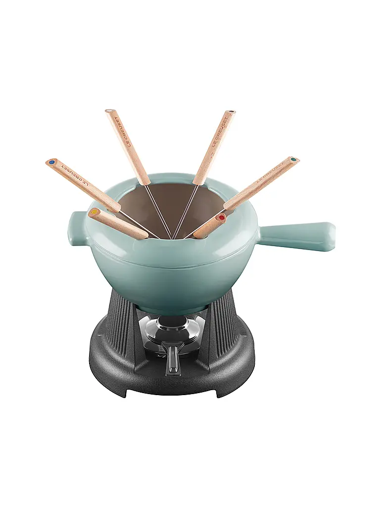 LE CREUSET | Fondue Set MODE Sea Salz  | Hellgrau