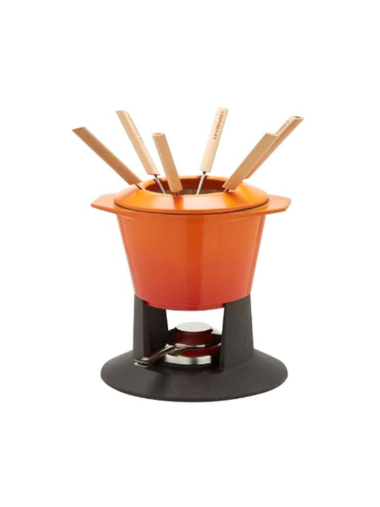LE CREUSET | Fondue-Set "Gourmand" (Ofenrot) | orange