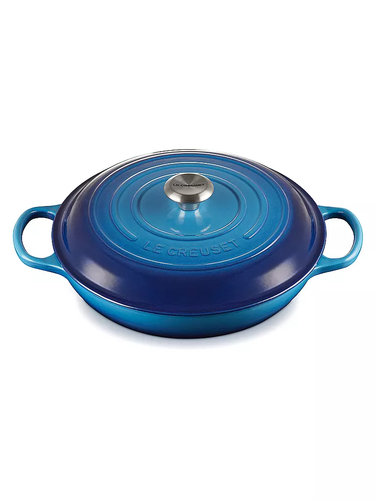 LE CREUSET | Gourmet Profitopf 30cm SIGNATURE Azure  | blau