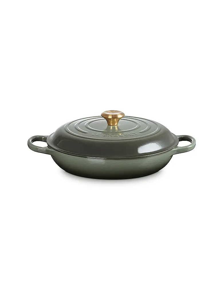 LE CREUSET | Gourmet Profitopf 30cm/3,5l SIGNATURE  Thyme | dunkelgrün