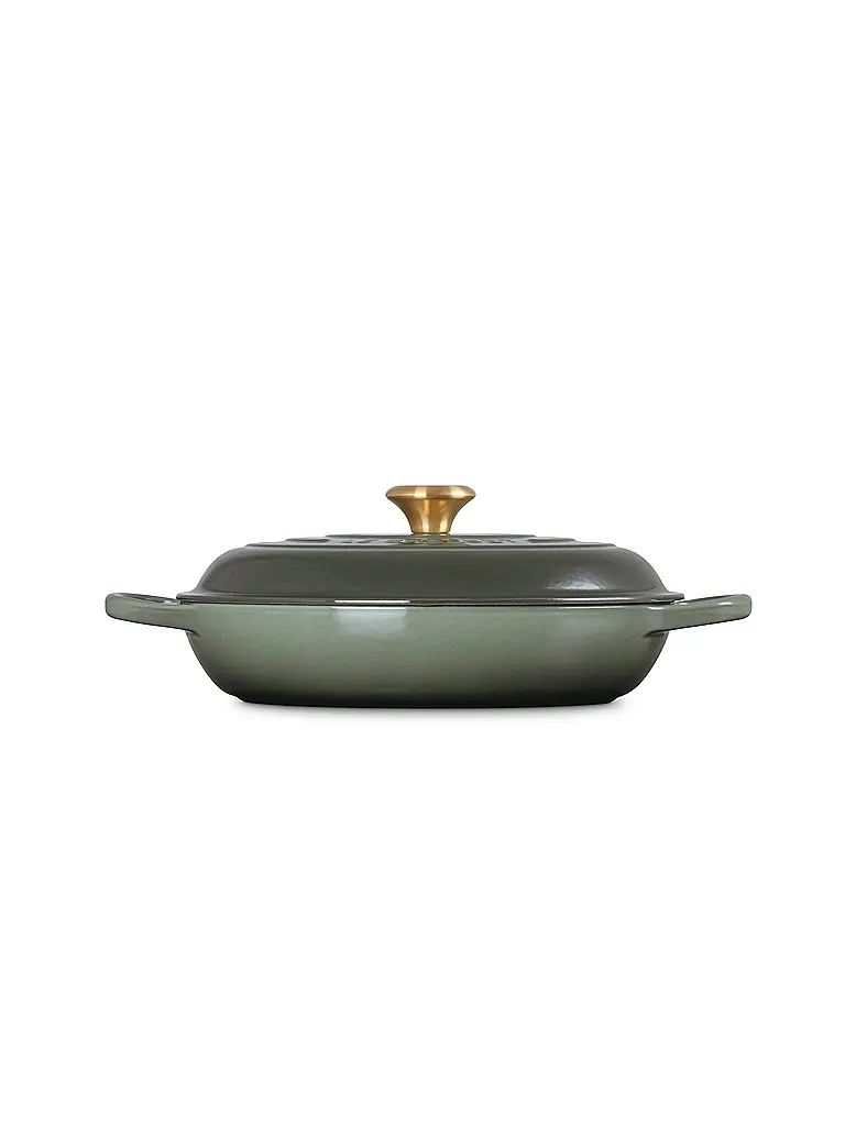 LE CREUSET | Gourmet Profitopf 30cm/3,5l SIGNATURE  Thyme | dunkelgrün