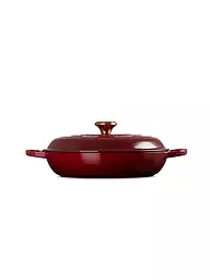 LE CREUSET | Gourmet Profitopf 30cm/3,5l SIGNATURE  Thyme | dunkelrot