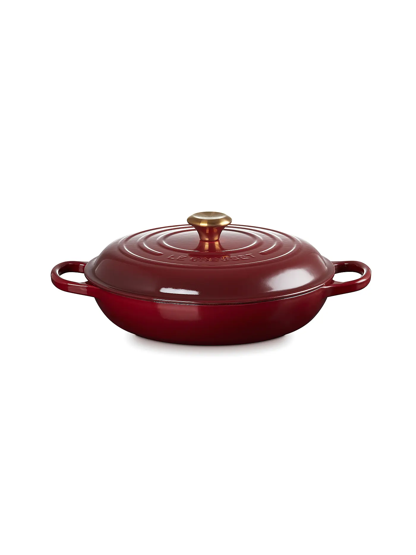 LE CREUSET | Gourmet Profitopf SIGNATURE 30cm/3,2l Garnet | dunkelrot