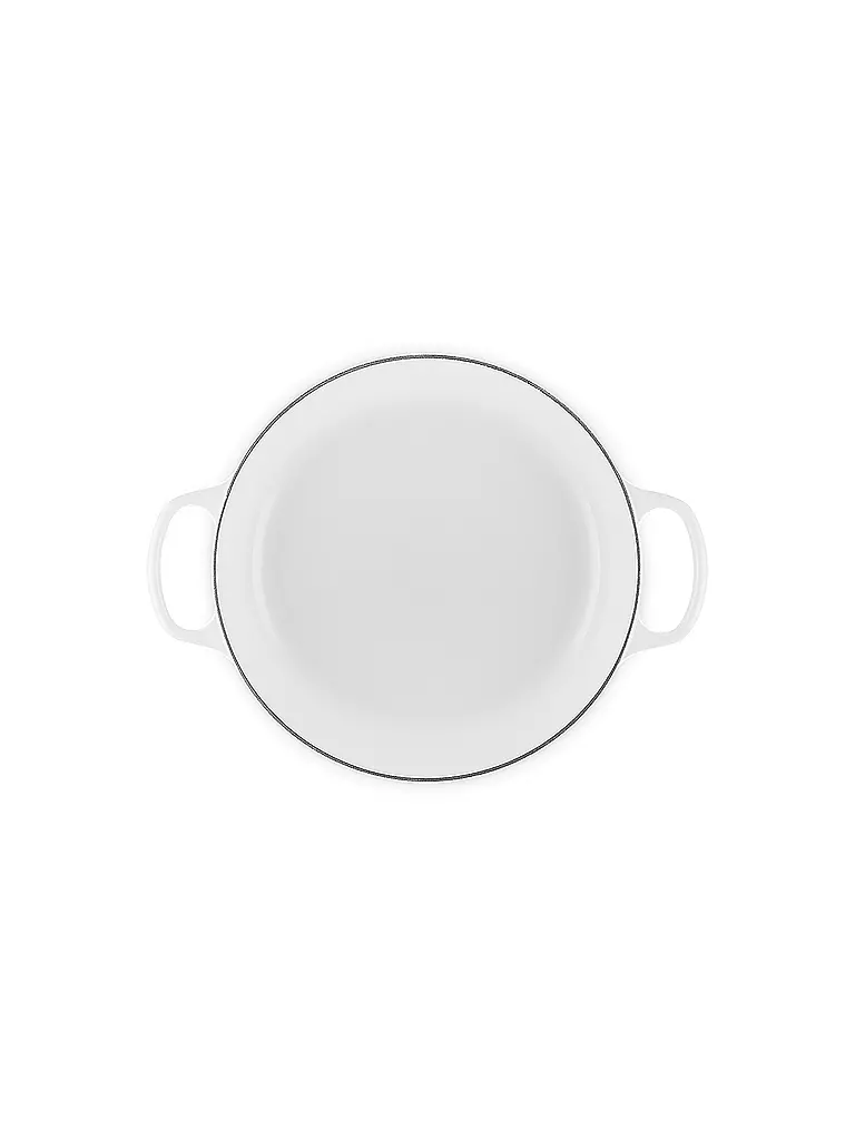 LE CREUSET | Gourmet-Profitopf mit Deckel 30 cm/3,5l SIGNATURE White | weiss