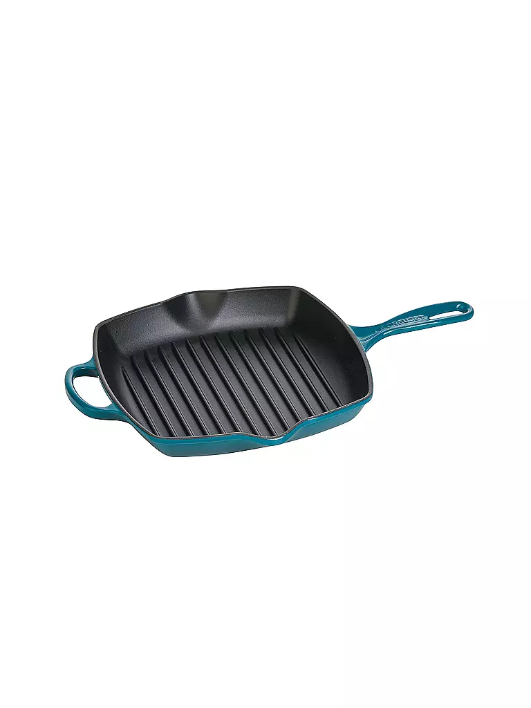 LE CREUSET | Grillpfanne quadratisch "Signature" 26cm (deep teal) | petrol