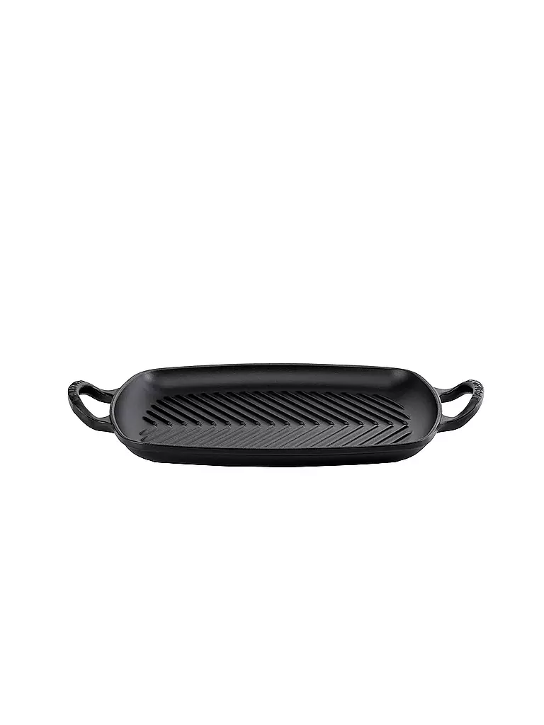 LE CREUSET | Grillplatte aus Gusseisen Signature 30cm Schwarz | schwarz