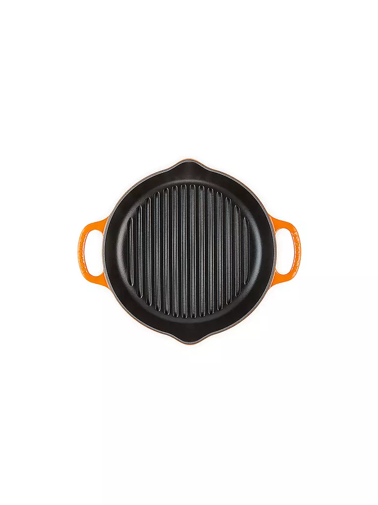 LE CREUSET | Grillplatte rund 25cm (Ofenrot) | orange