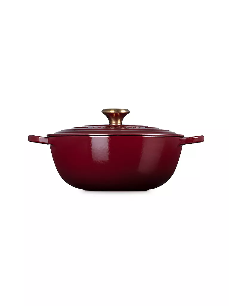 LE CREUSET | Gusseisen-Bräter mit Deckel 26cm/4,1l LA MARMITE SIGNATURE Garnet | dunkelrot